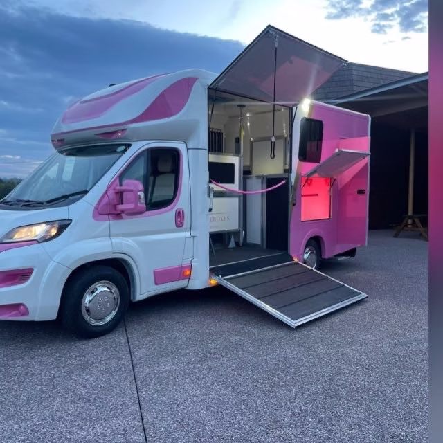 Modern Piper Horseboxes Ltd horsebox ready for travel.